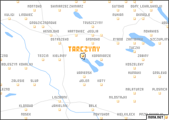 map of Tarczyny