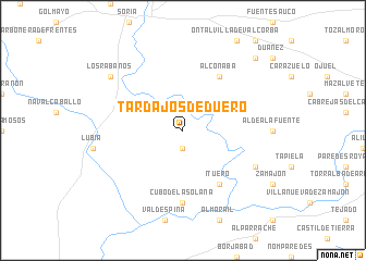 map of Tardajos de Duero