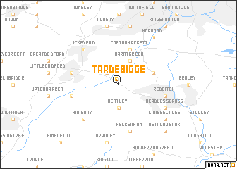 map of Tardebigge