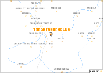 map of Tardets-Sorholus