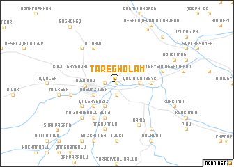 map of Tār-e Gholām