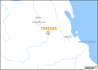 map of Tarekan