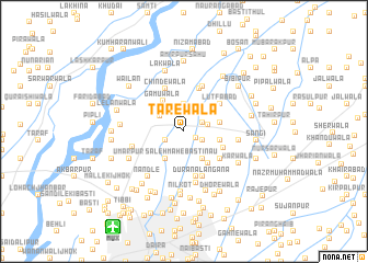 map of Tārewāla