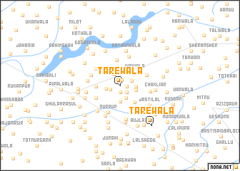 map of Tarewāla