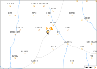 map of Taré