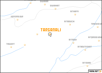 map of Targa nʼAli