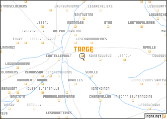 map of Targé
