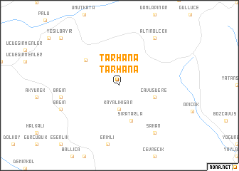 map of Tarhana