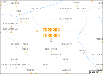 map of Tarhana
