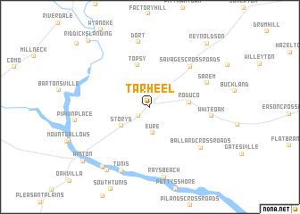 map of Tarheel
