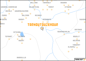 map of Tarhout Ouzemour