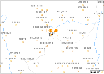 map of Tarija