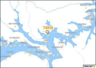 map of Tarīm