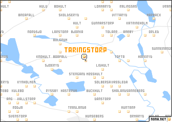 map of Täringstorp