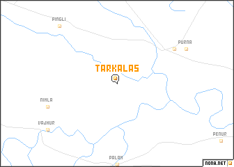 map of Tārkalas