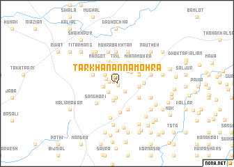 map of Tar Khānān na Mohrā