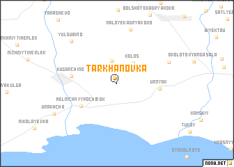 map of Tarkhanovka