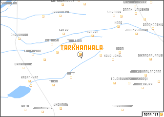 map of Tarkhānwāla