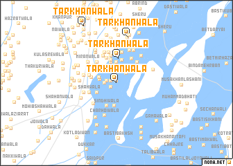 map of Tarkhānwāla