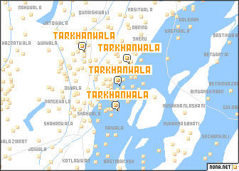 map of Tarkhānwāla