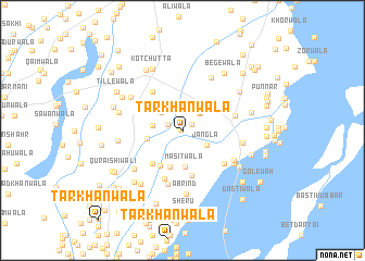 map of Tarkhānwāla