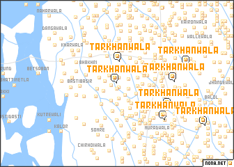 map of Tarkhānwāla