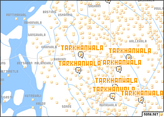 map of Tarkhānwāla