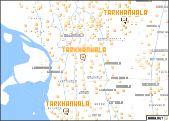 map of Tarkhānwāla