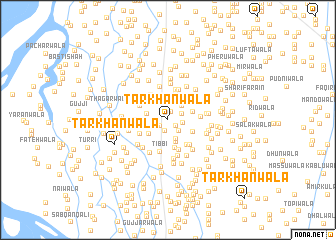 map of Tarkhānwāla