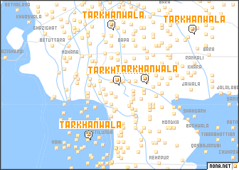 map of Tarkhānwāla