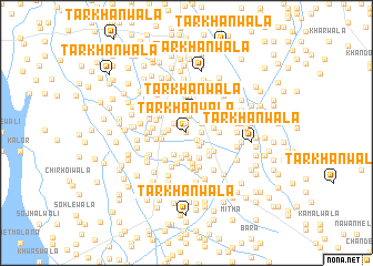 map of Tarkhānwāla