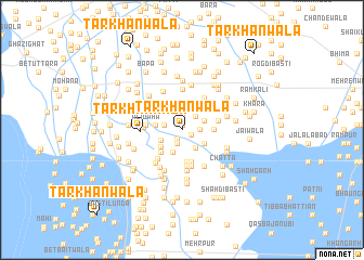 map of Tarkhānwāla