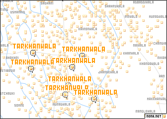 map of Tarkhānwāla