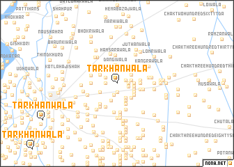 map of Tarkhānwāla