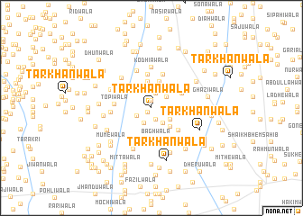 map of Tarkhānwāla