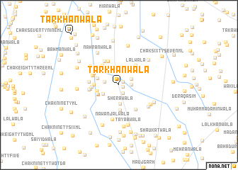 map of Tarkhānwāla