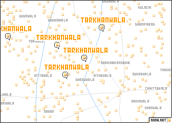 map of Tarkhānwāla