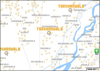 map of Tarkhānwāla