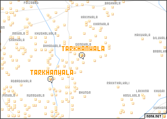 map of Tarkhānwāla