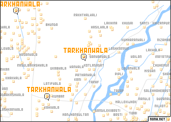 map of Tarkhānwāla