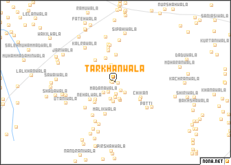 map of Tarkhānwāla