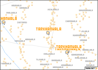 map of Tarkhānwāla