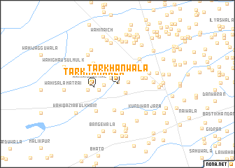 map of Tarkhānwāla