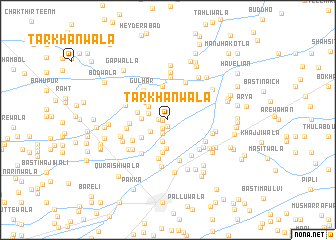 map of Tarkhānwāla