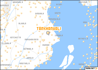 map of Tarkhānwāli