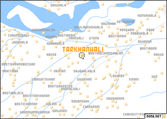 map of Tarkhānwāli