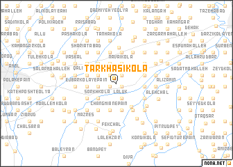 map of Tarkhasī Kolā