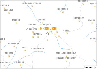 map of Tarkhūrān