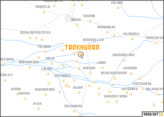 map of Ţarkhūrān