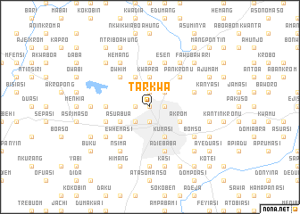 map of Tarkwa